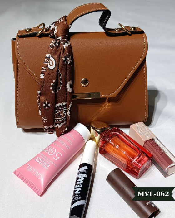 Vizon Fularlı Askılı El Çantası